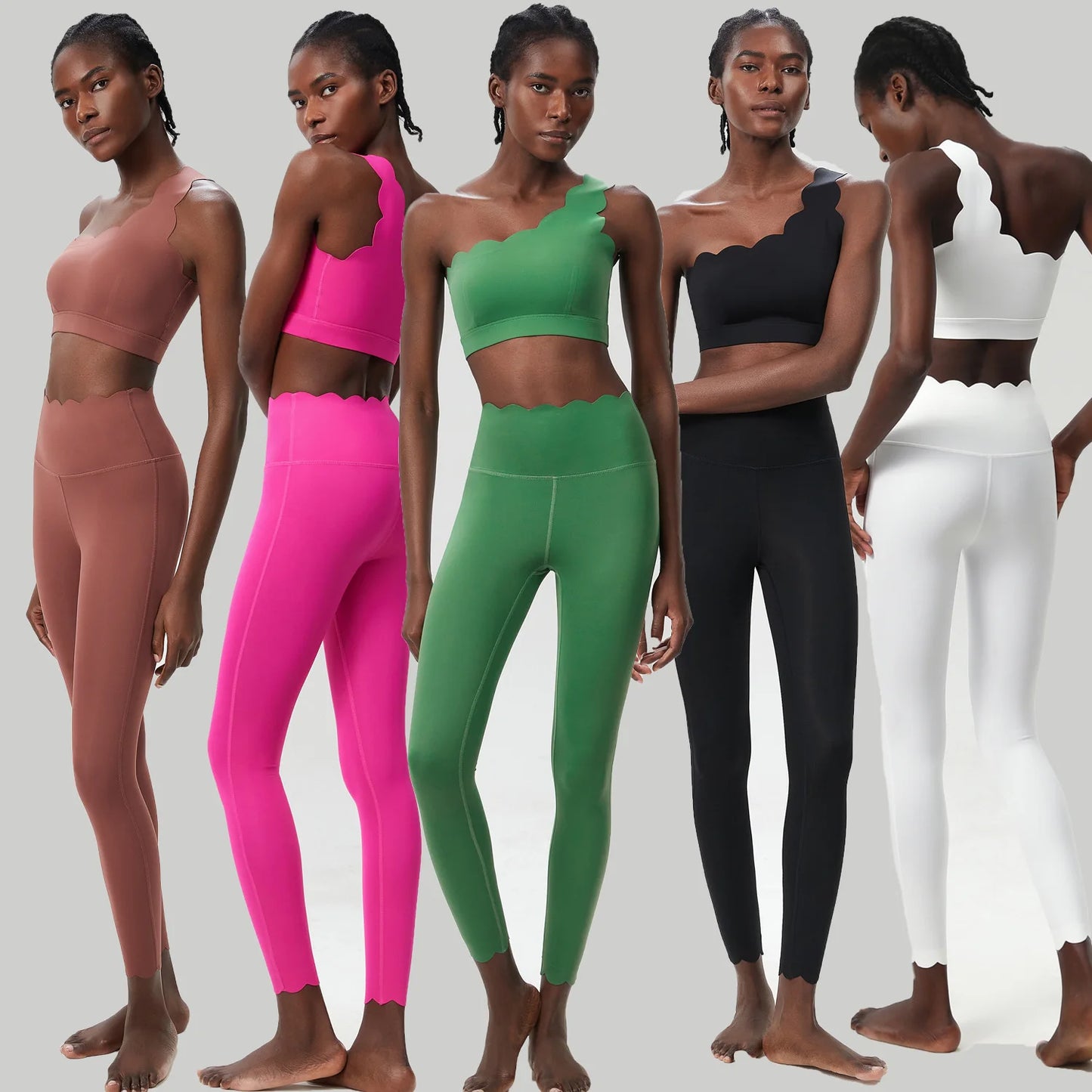 Women Two Pieces Fitness Yoga Set Buttery Soft Running Gym Suit Breathable Quick Dry Sportswear Female Strwetchy Workout Clothes