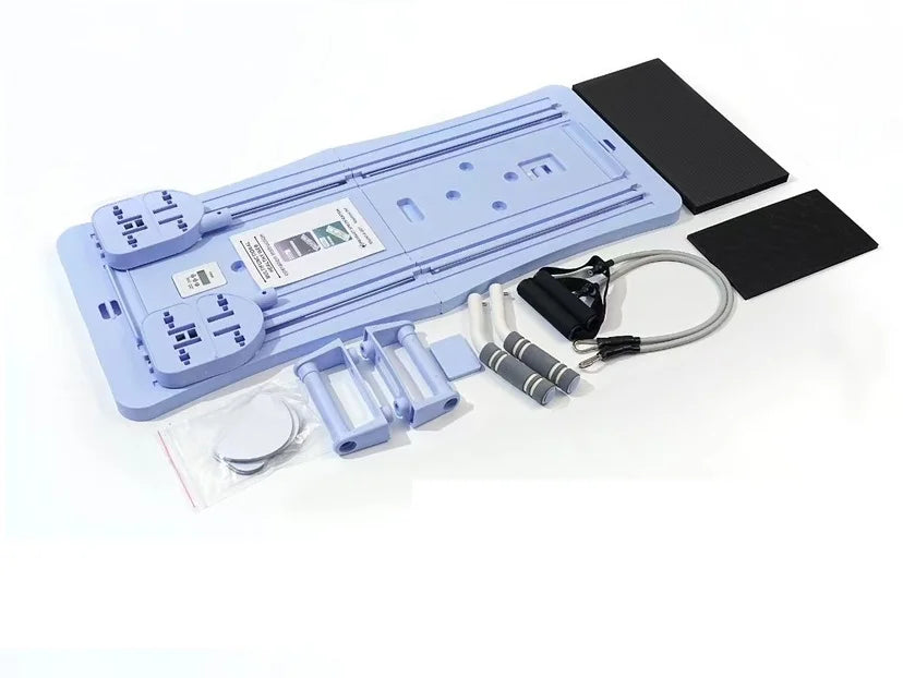 5 in 1 pilates board push up LED display Automatic Rebound Multi Pilates Reformer Set folding Fitness Exercise Equipment