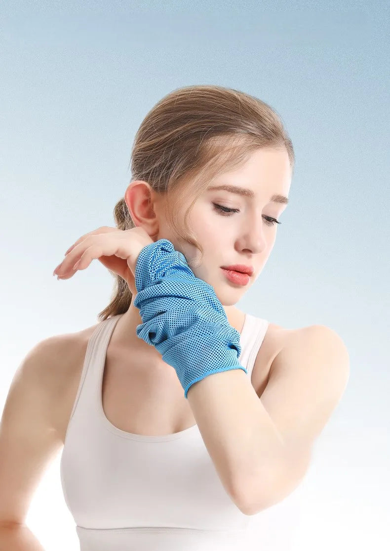 Sport Quick Drying Cooling Towel Portable Silicone Wrapped Cold Towel Microfiber Towels Beach Accessories Towel Sport Fitness