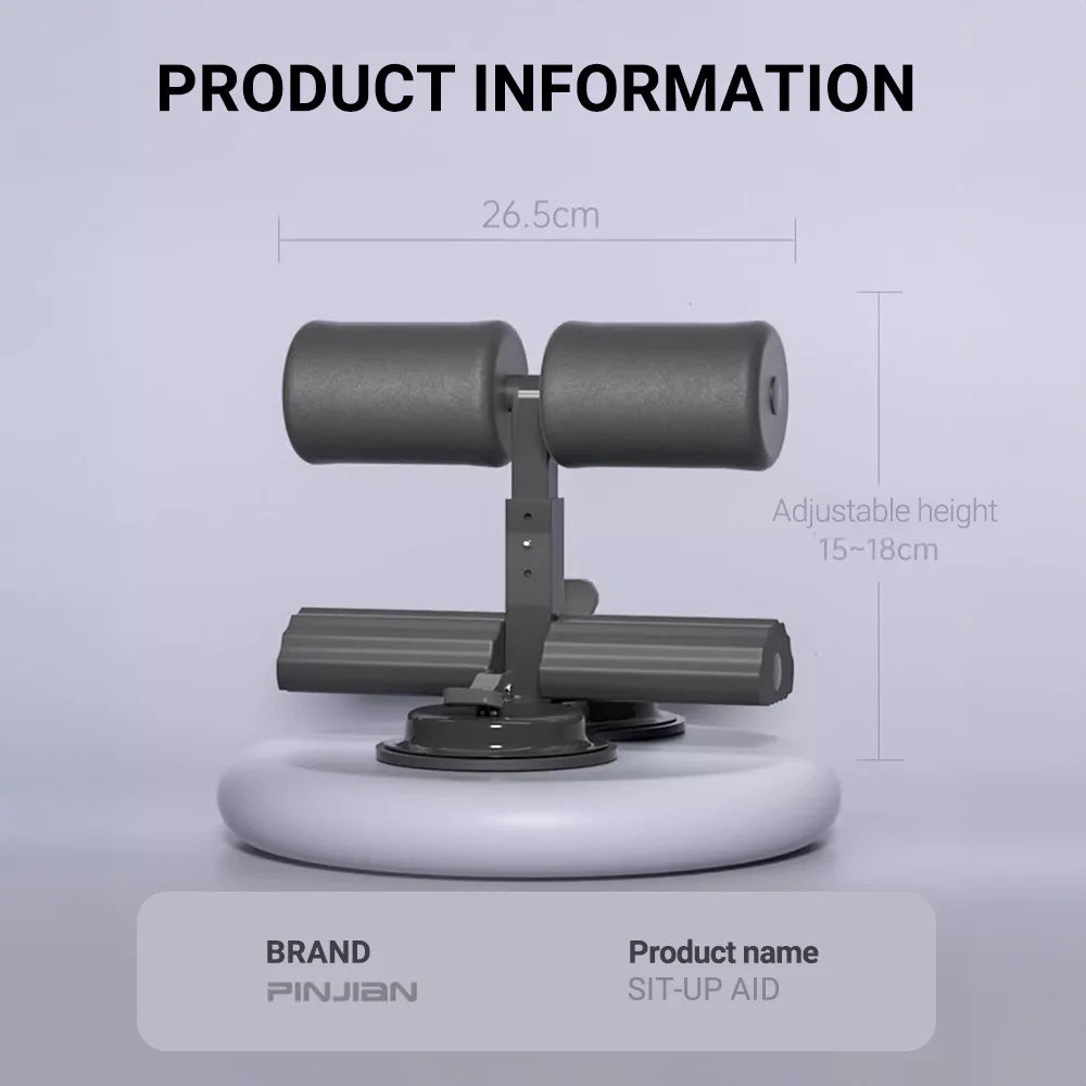 Adjustable Sit-Up Bar With 3 Non-Slip Suction Cups Portable Core Trainer For Home Gym Workout Yoga Fitness Equipment