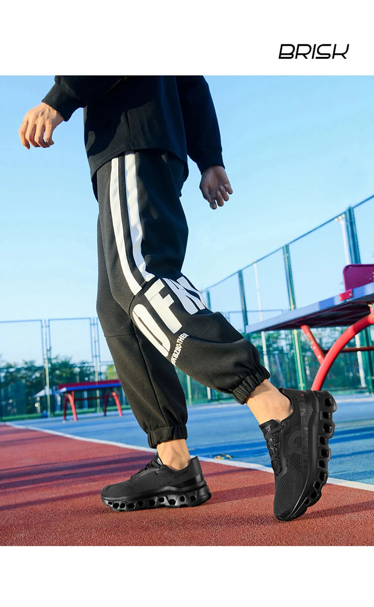 Men's Cushioning Running Shoes Lightweight Athletic Casual Sneakers Male Non-Slip Sports Shoes Outdoor Travel Walking Shoes