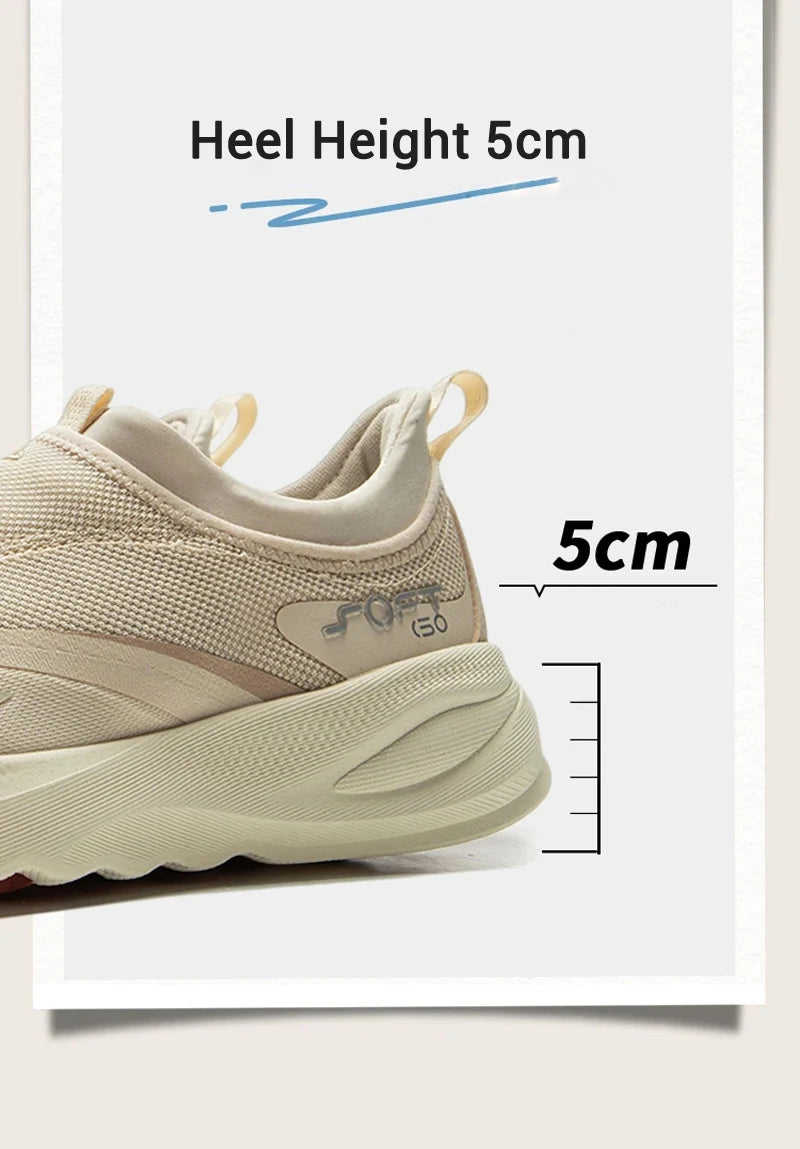 Li-Ning Women SOFT GO 2 Slip-on Casual Walking Shoes COMFOAM Breathable Flexible LiNing Comfortable Sports Sneakers AGLV006