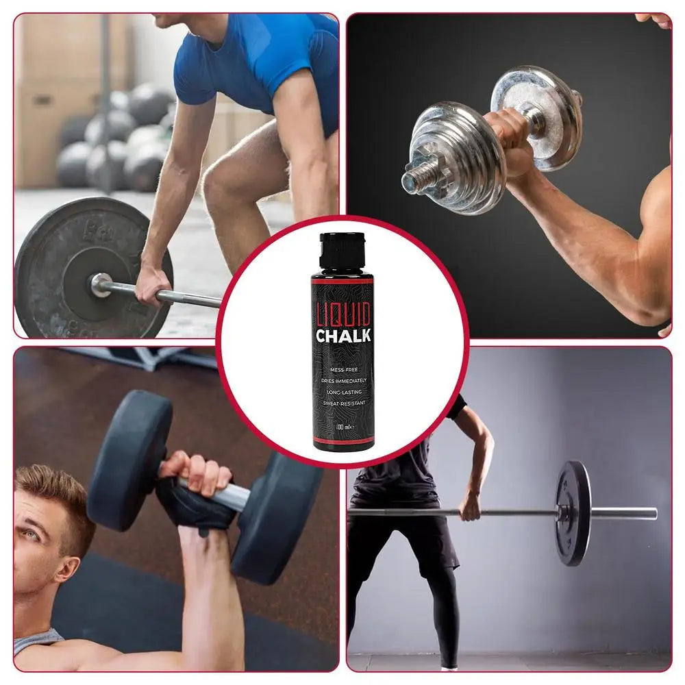 30/50/100ml Liquid Chalk Sports Magnesium Powder Fitness Weight Lifting Anti Slip Cream Grip WeightLifting Climbing Gym Sport