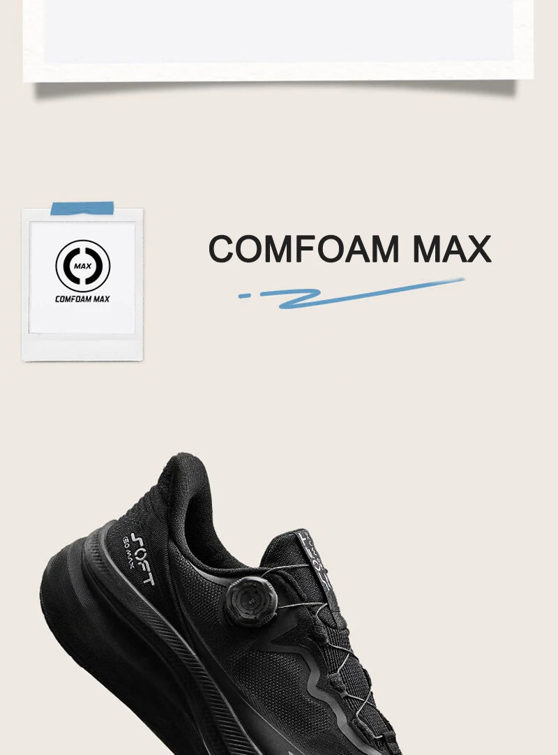 Li-Ning Men Women SOFT GO MAX 2 Walking Shoes COMFOAM Slip-on Thick Heel LiNing Unisex Sports Stylish Casual Shoes AGLV001