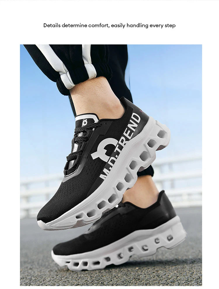 Men's Cushioning Running Shoes Lightweight Athletic Casual Sneakers Male Non-Slip Sports Shoes Outdoor Travel Walking Shoes