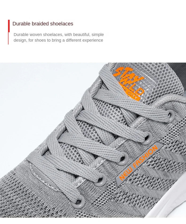 Oulylan New Trendy Casual Men Sports Shoes Summer Lightweight Breathable Mesh Sneakers Outdoor Anti-slip Women Running Footwear
