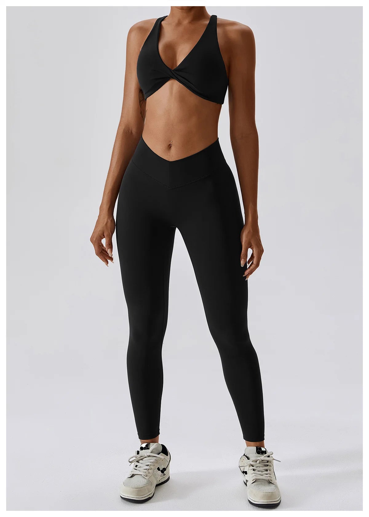 White Yoga Sets Women Sexy Beauty Back Bra High Waist Leggings Suit Comfort Soild Fitness Running Sport Sets Breathabe Sportwear