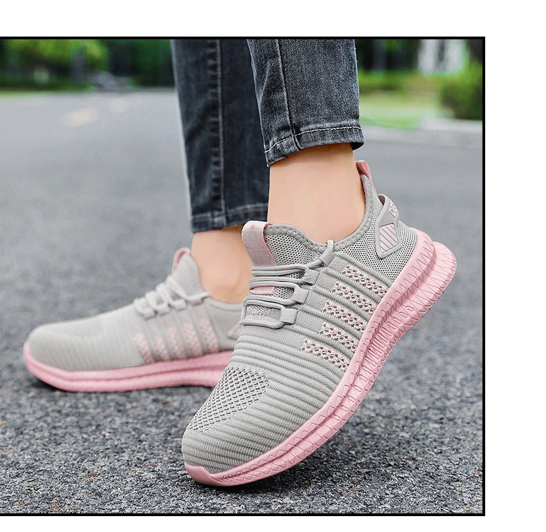 Women's work safety shoes are anti smashing, anti piercing, anti slip, wear-resistant, and outdoor fashionable sports shoes