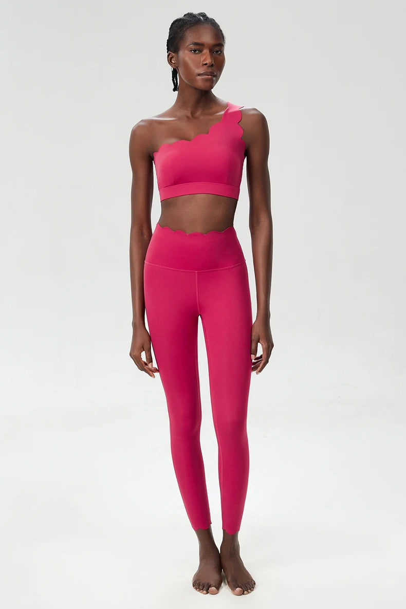 Women Two Pieces Fitness Yoga Set Buttery Soft Running Gym Suit Breathable Quick Dry Sportswear Female Strwetchy Workout Clothes