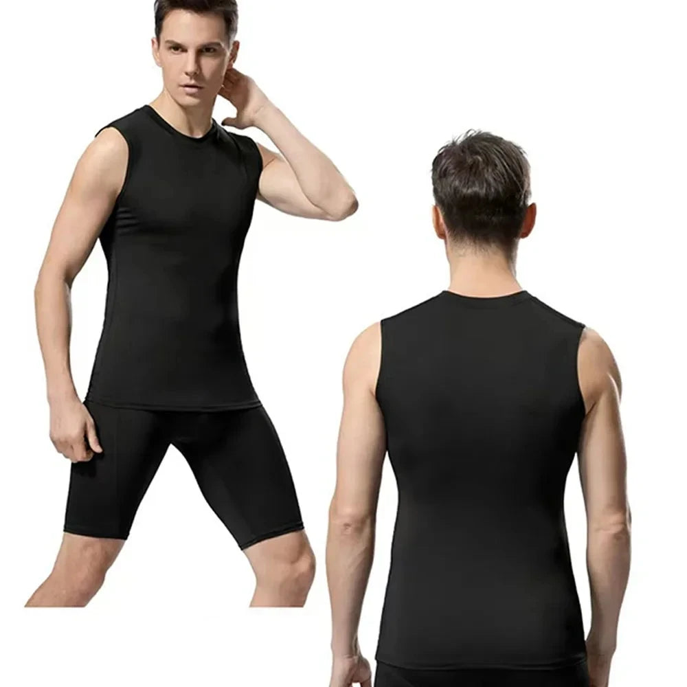 Men’s Compression Tank – Quick-Dry Gym Vest