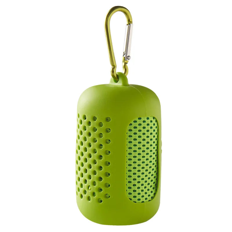 Sport Quick Drying Cooling Towel Portable Silicone Wrapped Cold Towel Microfiber Towels Beach Accessories Towel Sport Fitness