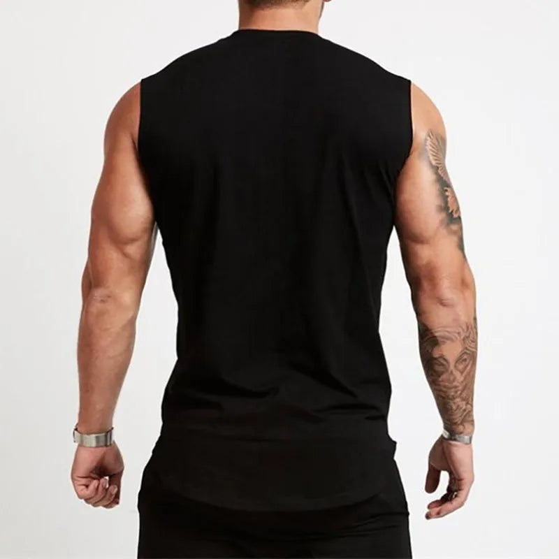 Mens Running Pure Cotton Gym Workout Bodybuilding