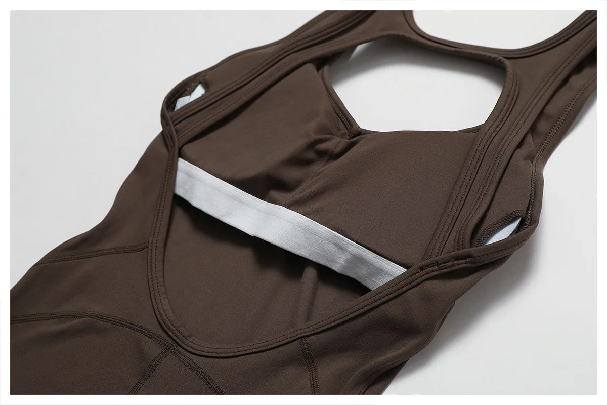 Women Sports Jumpsuit Naked Feeling Gym Set Women Training Yoga Suit Sportswear Fitness Rompers Stretch Female Workout Bodysuits