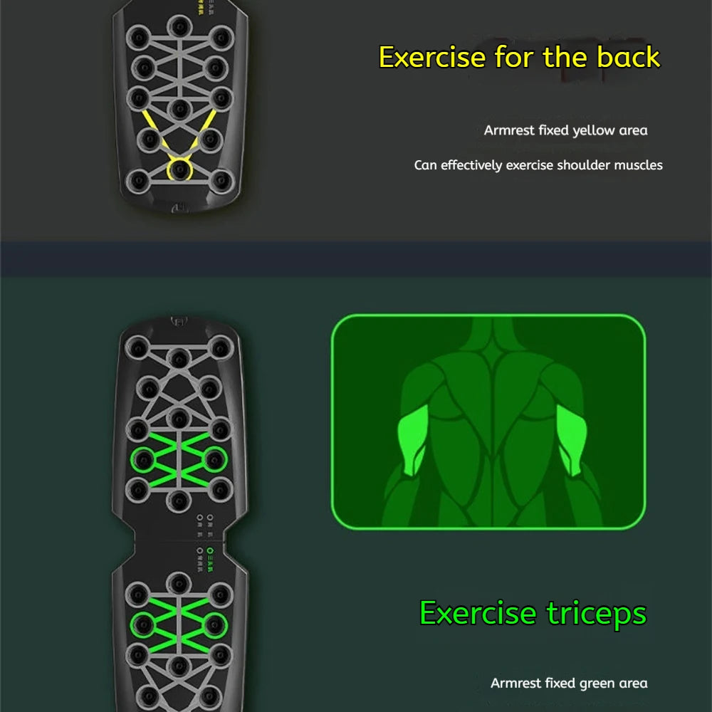 Foldable Multi-Functional Push Up Board Chest  Abs Training Equipment Portable Home Gym Fitness Tool for Men Core Workout