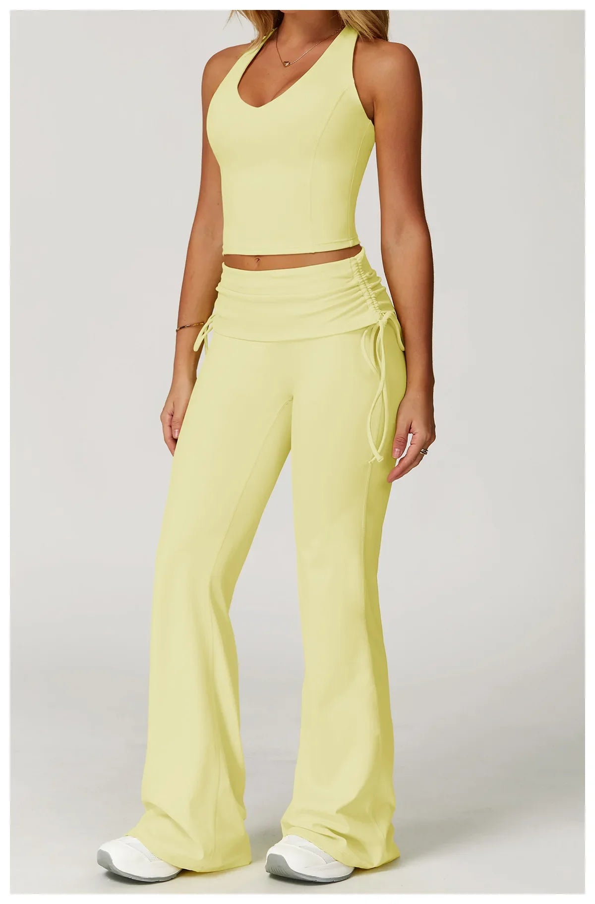 Women Tracksuit Gym Sports Suits 2 Pieces Yoga Set Fitness Vest Top Push Up Workout Clothes Female Athletic Leggings Sportswear