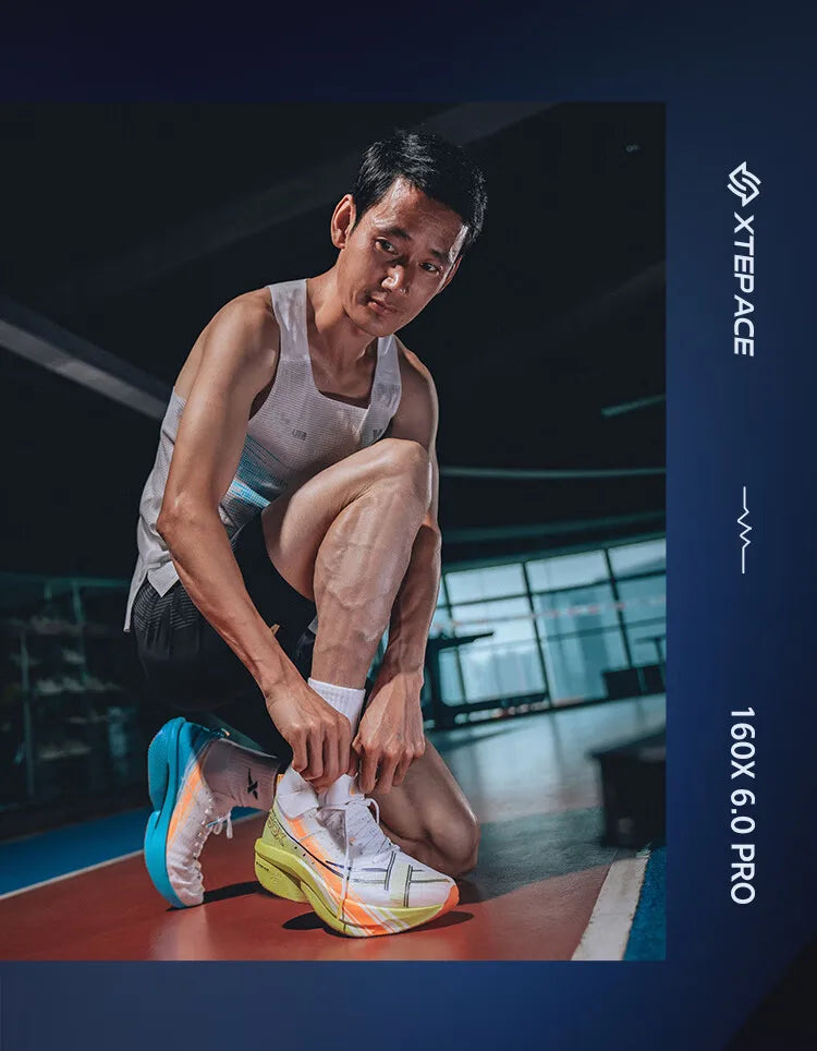 Xtep 160X 6.0 PRO Running Shoes For Men Stable Durable Racing Marathon Light Running Shoes Professional Marathon 975119110003