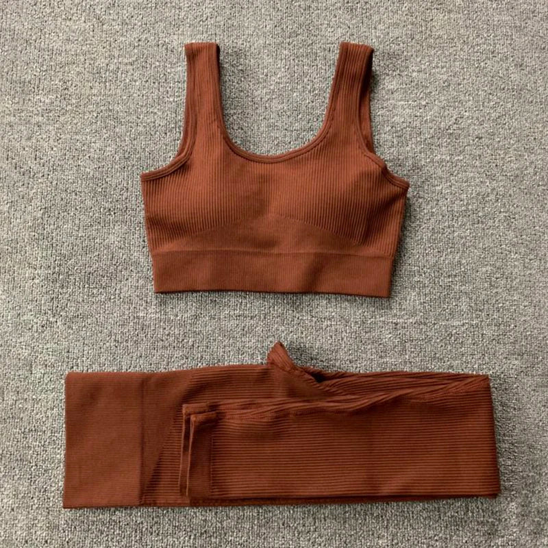 Seamless Sport Suit Yoga Suit Fitness Gym Clothes Women Gym Crop Top Yoga Shirts Bra Leggings Shorts Sportsuit Workout Outfit