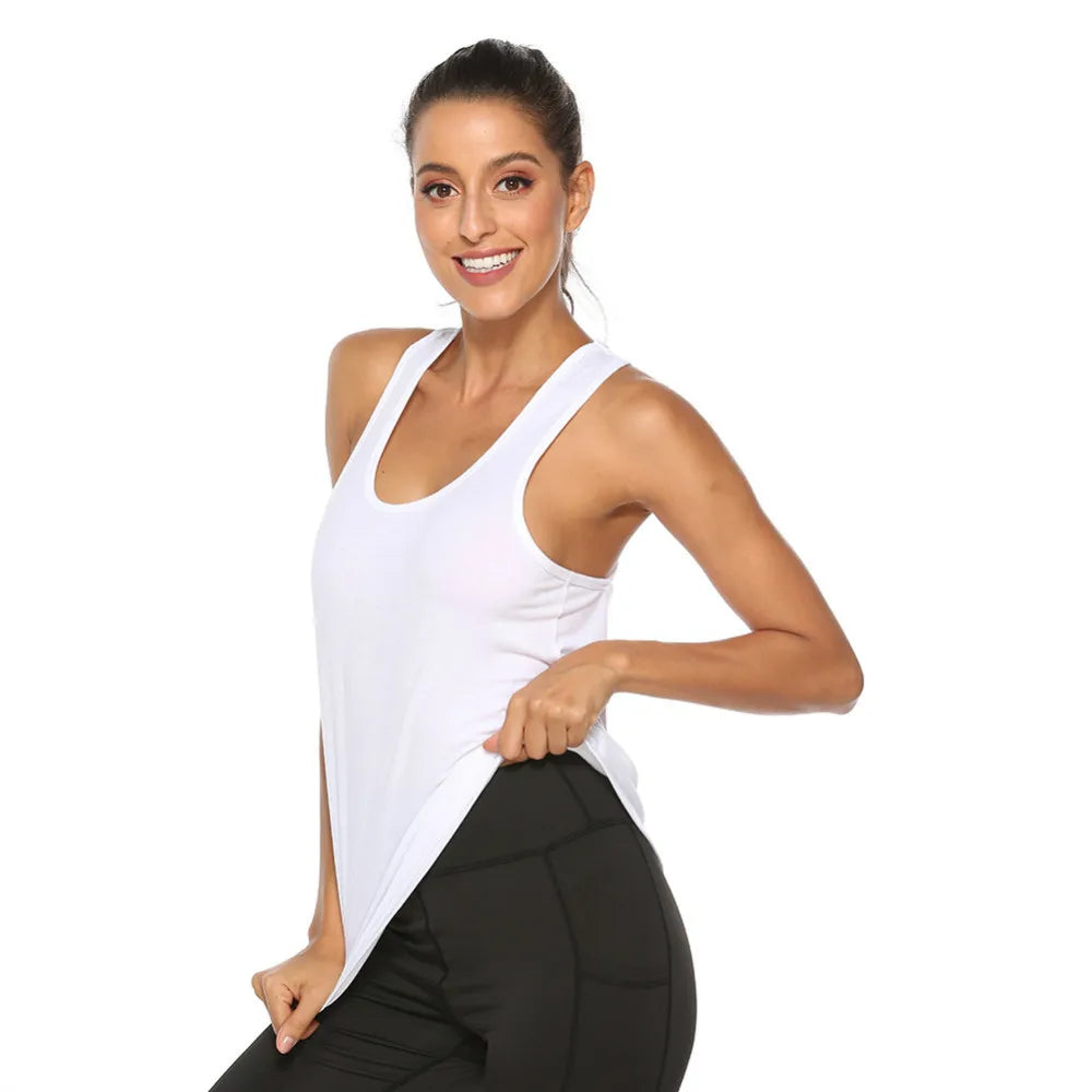Sexy Backless Yoga Tank Tops For Women Sleeveless Sport Fitness T Shirt Workout Yoga Shirts Quick Dry Athletic Running Vest Lady