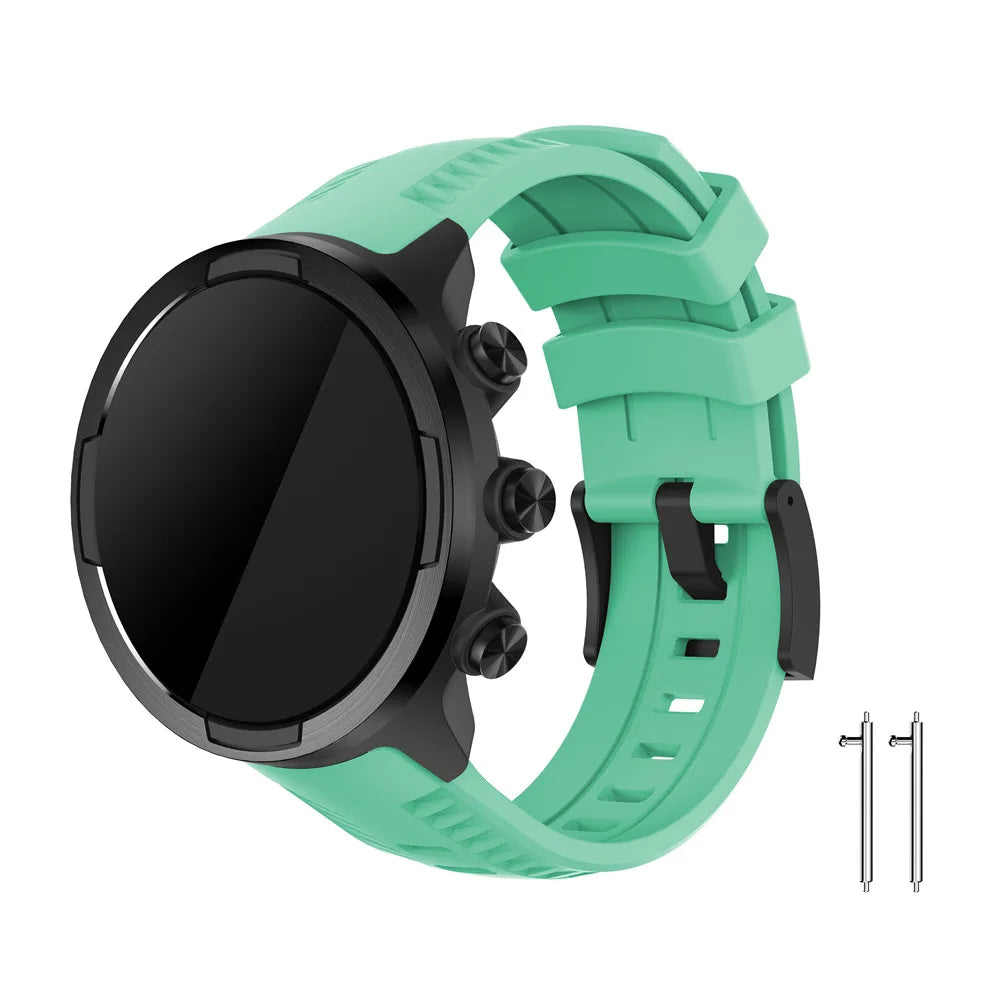 Silicone sport Watchband Strap for Suunto Spartan Sport/Sport wrist HR /for Suunto 9 9 Baro Watch Replacement Sport Bracelet