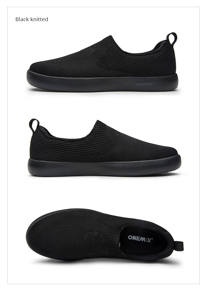 ONEMIX 2024 Women Sneakers Breathable Mesh Men's Street Footwear Lightweight Office Slip-On Sneaker For Outdoor Walking Shoes