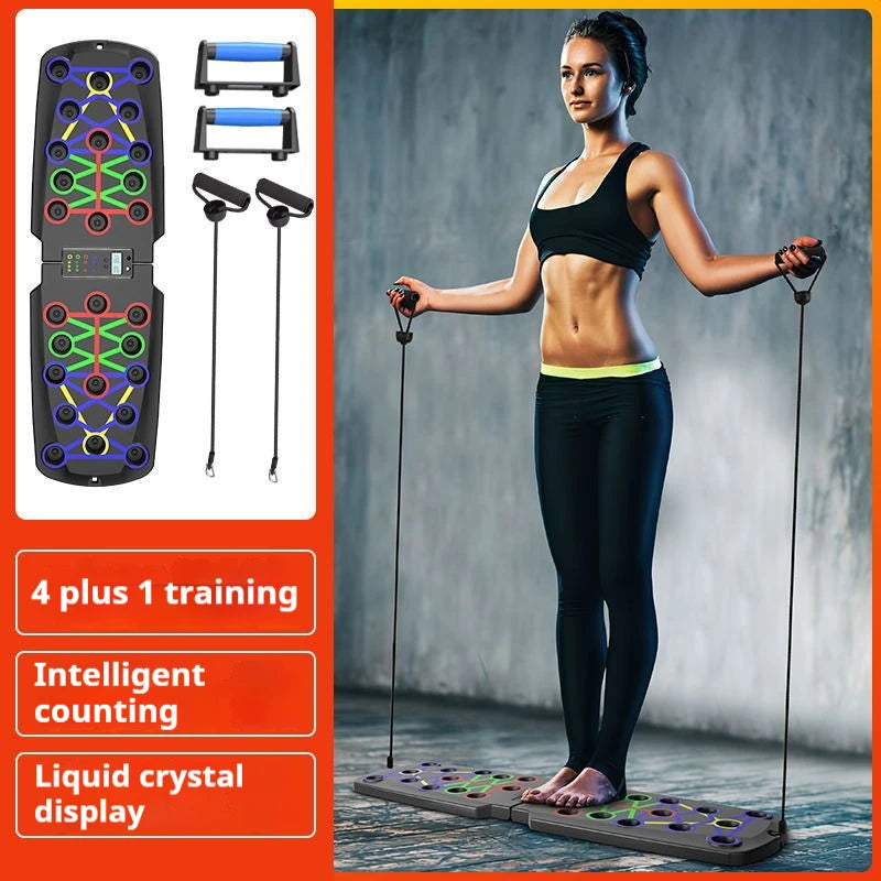 Foldable Multi-Functional Push Up Board Chest  Abs Training Equipment Portable Home Gym Fitness Tool for Men Core Workout