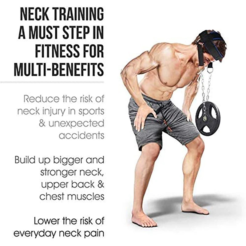 Head Harness Sports Neck Training Exerciser Strap Muscle Builder Home Gym for Strength Fitness Weight Lifting Workout Boxing MMA