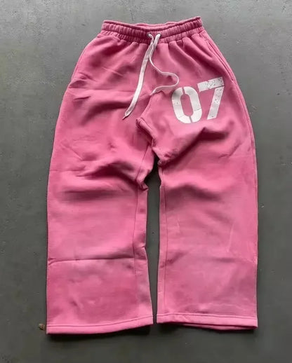 Embroidery Streetwear Men Clothing Fashion Hip Hop Men Pants Sweatpants Loose Casual Y2K Zipper Hip Joggers Men Trousers