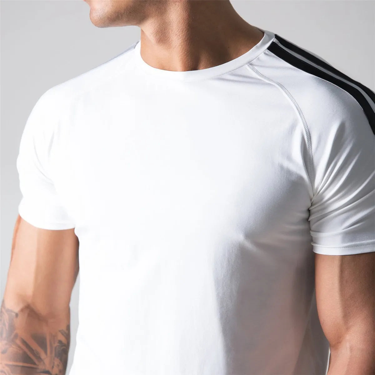 Red Men’s Gym T-Shirt – Short Sleeve, Cotton