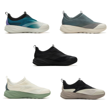 Li-Ning Men SOFT GO 2 Walking Shoes COMFOAM Slip-on Soft Thick Heel LiNing Comfortable Wearable Sports Casual Shoes AGLV005