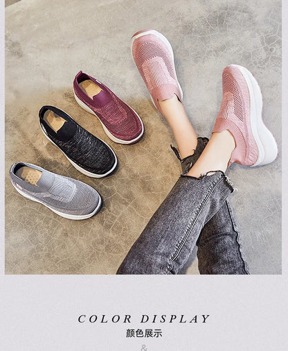 Women's shoes summer new fashion casual shoes increase breathable platform sports shoes women's shoes