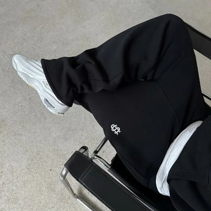 Embroidery Streetwear Men Clothing Fashion Hip Hop Men Pants Sweatpants Loose Casual Y2K Zipper Hip Joggers Men Trousers