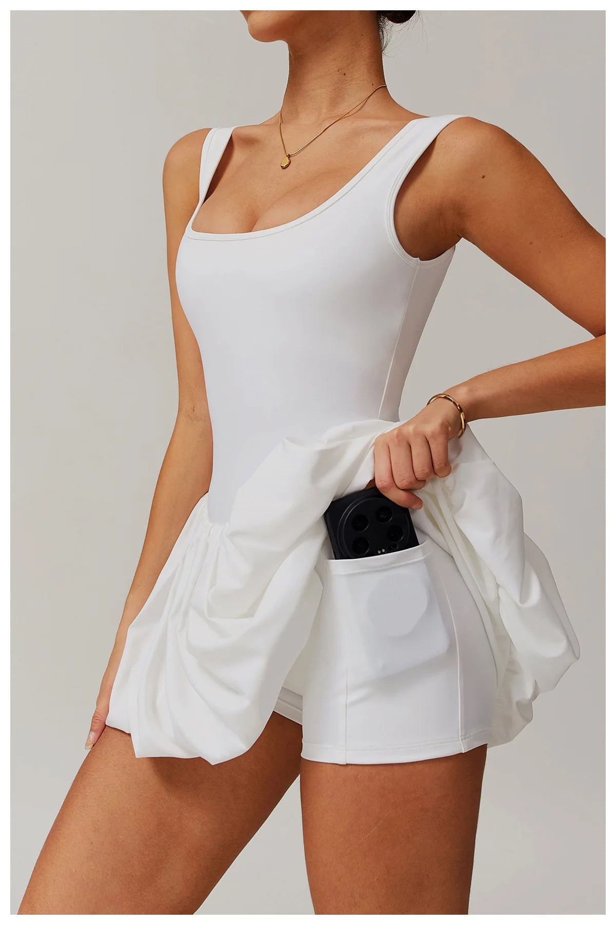 2024 New Women Yoga Jumpsuit Set Sexy Anti Glare One-Piece Jumpsuit Dance Ballet Sports Dress Gym Push up Running Tennis Sports