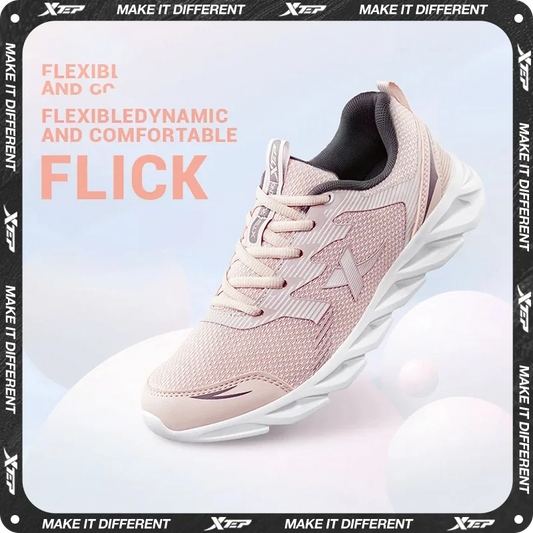 Xtep Women Running Shoes 2023 New Fashion Lightweight Sneakers For Women Breathable Cushioning Sports Shoes Female 879318110073