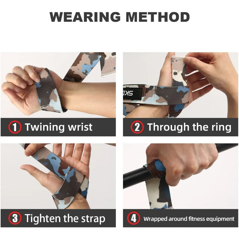 Weightlifting Straps Gym Barbell Dumbbell Workout Lifting Hand Grips Band Crossfit Fitness Equipment Wrist Wrap Lift Training