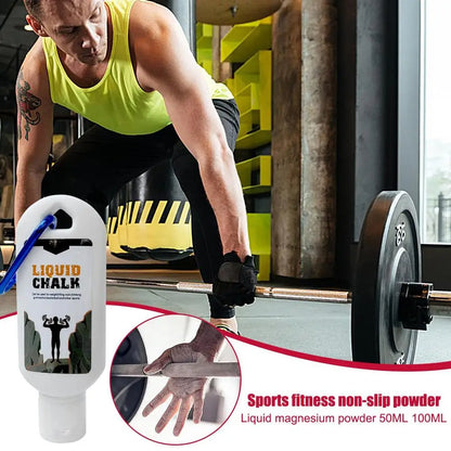 30/50/100ml Liquid Chalk Sports Magnesium Powder Fitness Weight Lifting Anti Slip Cream Grip WeightLifting Climbing Gym Sport