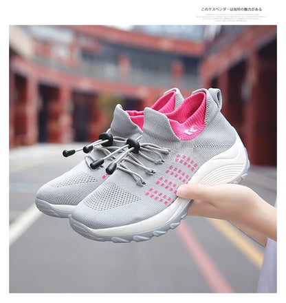 2024 Women Plus Size Shoes Summer Air Mesh Sport Aqua Shoes Outdoor Women's Quick Dry Water Shoes Sneakers Running Shoes 35-45