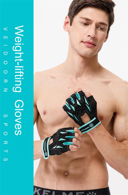 2023 Gym Gloves for Men Women Weight Lifting Half Finger Breathable Anti Slip Training Fitness Workout Gloves