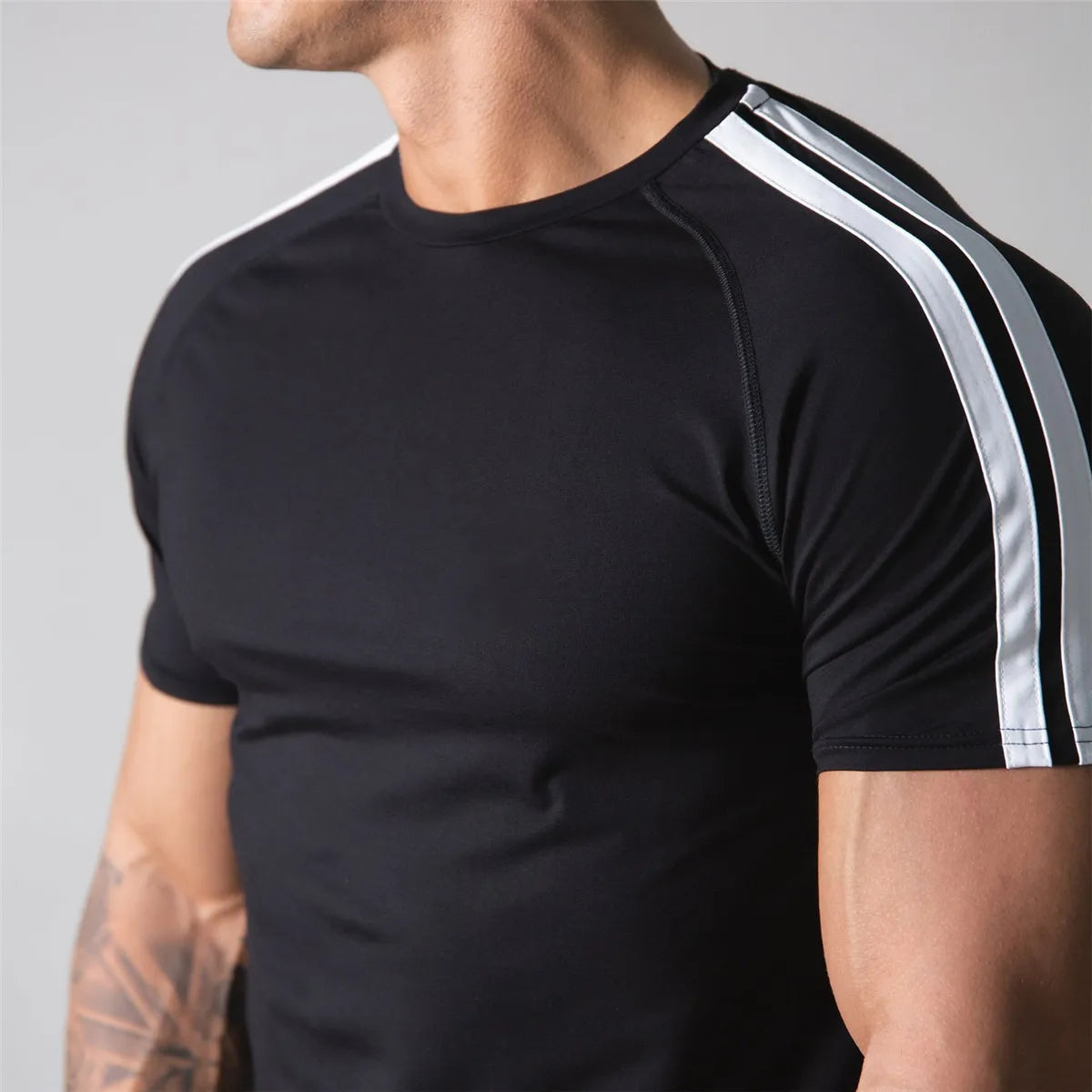 Red Men’s Gym T-Shirt – Short Sleeve, Cotton