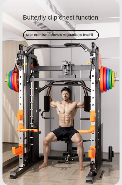 Longmen Frame Equipment, Home Smith Machine, Squat Bench, Multi-functional Fitness Equipment, Comprehensive Training Device