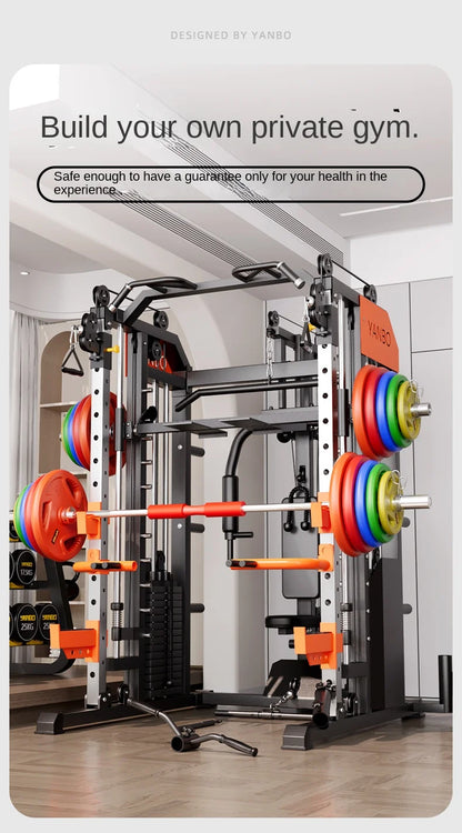 Longmen Frame Equipment, Home Smith Machine, Squat Bench, Multi-functional Fitness Equipment, Comprehensive Training Device