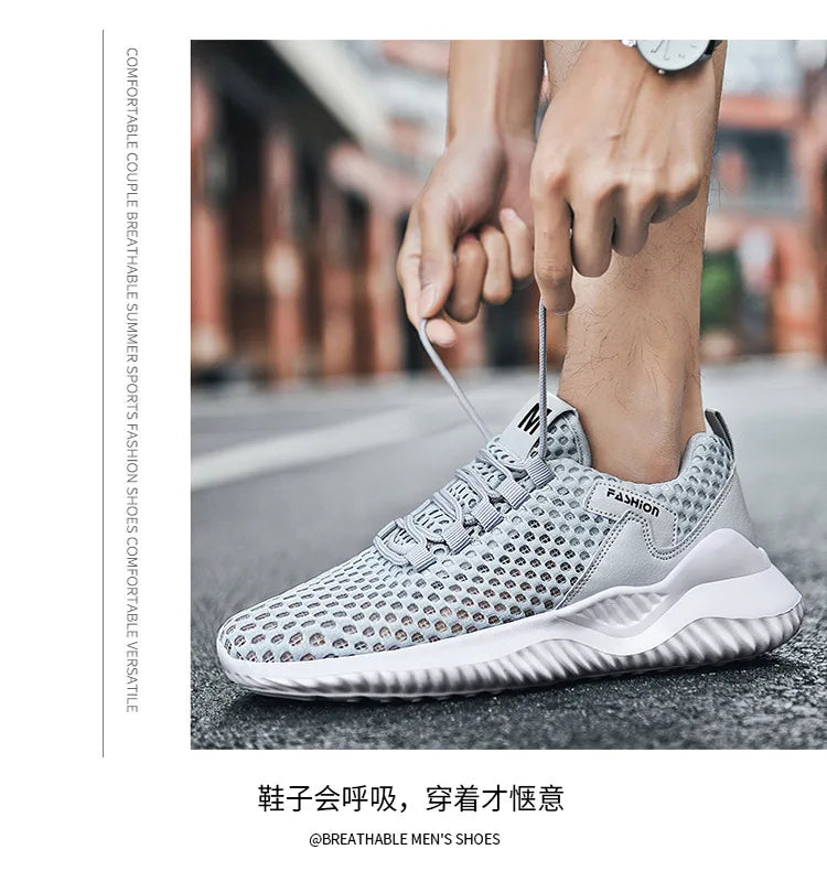 2025 Summer Men's Loafers Walking Mesh Breathable Summer Comfortable Casual Shoes Sneakers Zapatillas Hombre Men Running shoes