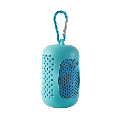 Sport Quick Drying Cooling Towel Portable Silicone Wrapped Cold Towel Microfiber Towels Beach Accessories Towel Sport Fitness