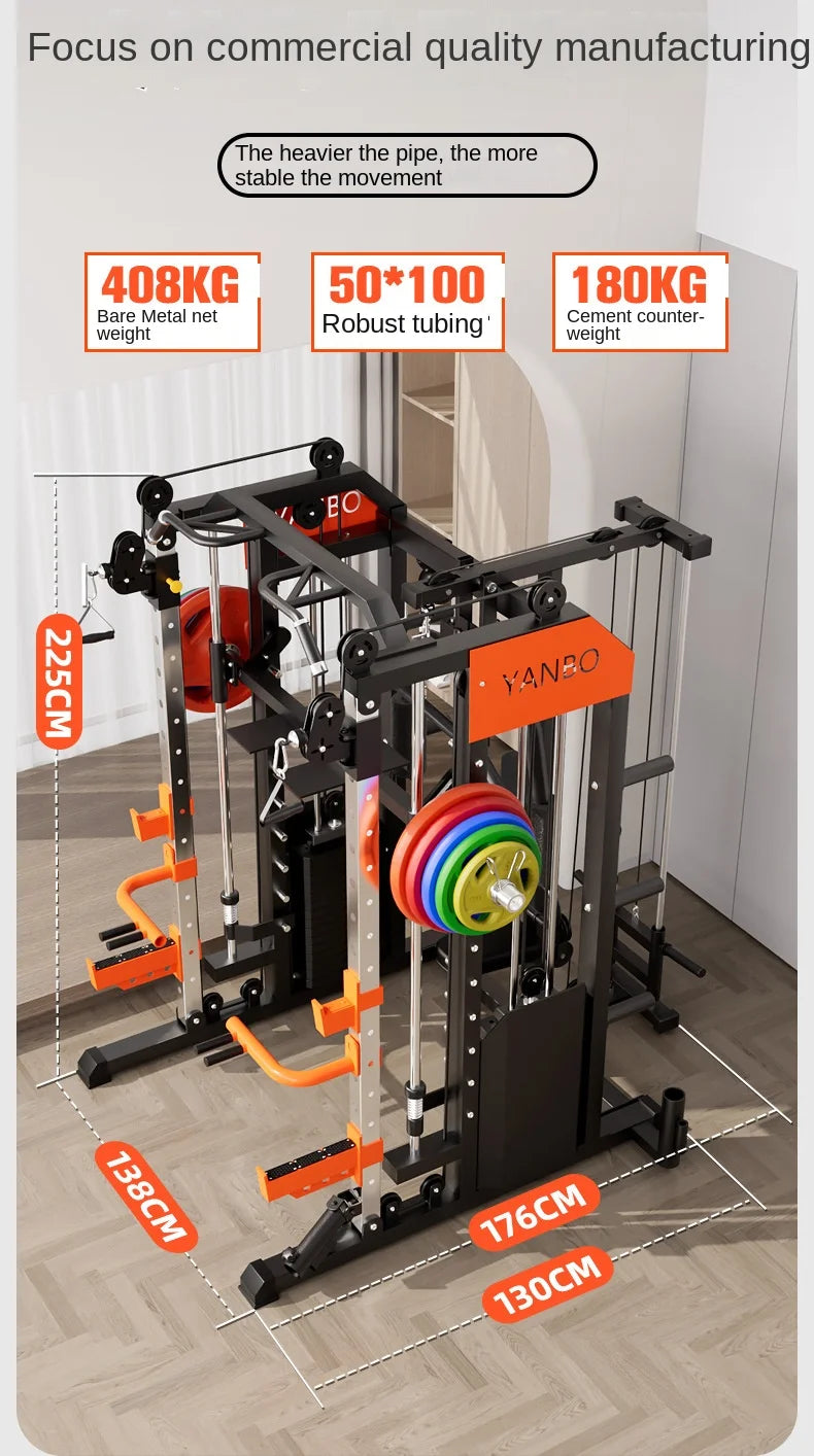 Longmen Frame Equipment, Home Smith Machine, Squat Bench, Multi-functional Fitness Equipment, Comprehensive Training Device