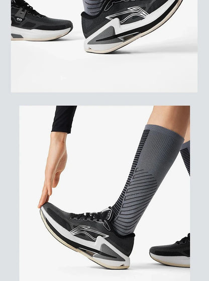 Li-Ning Men FURIOUS RIDER 8 Stability Running Shoes BOOM Cushion Stable Support Sport Shoes Anti-slip Wearable Sneakers ARZU007