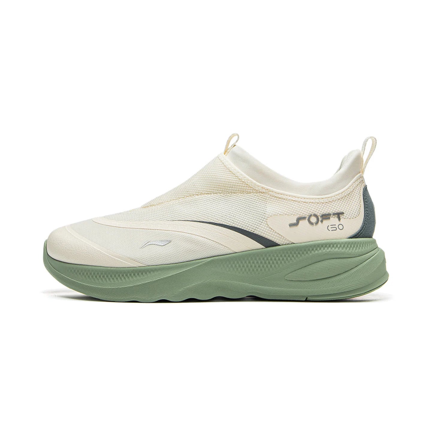 Li-Ning Men SOFT GO 2 Walking Shoes COMFOAM Slip-on Soft Thick Heel LiNing Comfortable Wearable Sports Casual Shoes AGLV005
