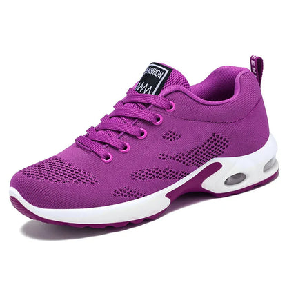 Oulylan Women Casual Sneakers Shoes Mesh Breathable Running Shoes Air Cushion Platform Summer Sports Shoes Luxury Lightweight