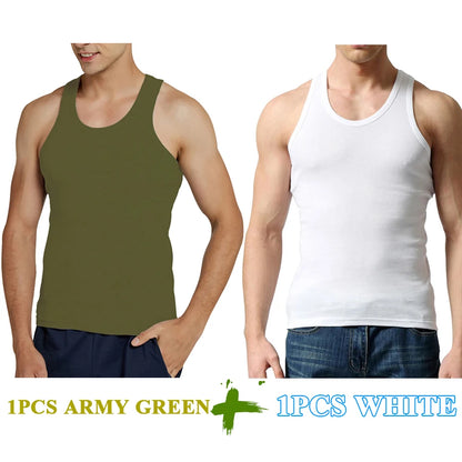 Men’s Cotton Tank Top – Sleeveless Gym Vest
