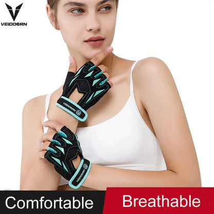 2023 Gym Gloves for Men Women Weight Lifting Half Finger Breathable Anti Slip Training Fitness Workout Gloves