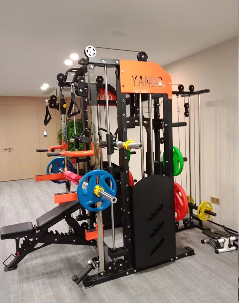 Longmen Frame Equipment, Home Smith Machine, Squat Bench, Multi-functional Fitness Equipment, Comprehensive Training Device