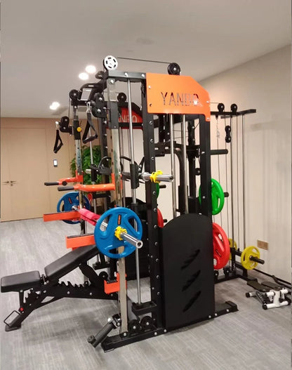 Longmen Frame Equipment, Home Smith Machine, Squat Bench, Multi-functional Fitness Equipment, Comprehensive Training Device